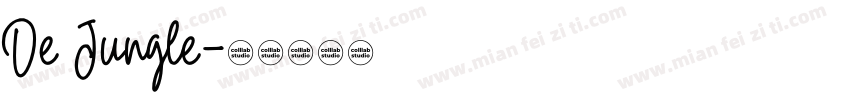 De Jungle字体转换